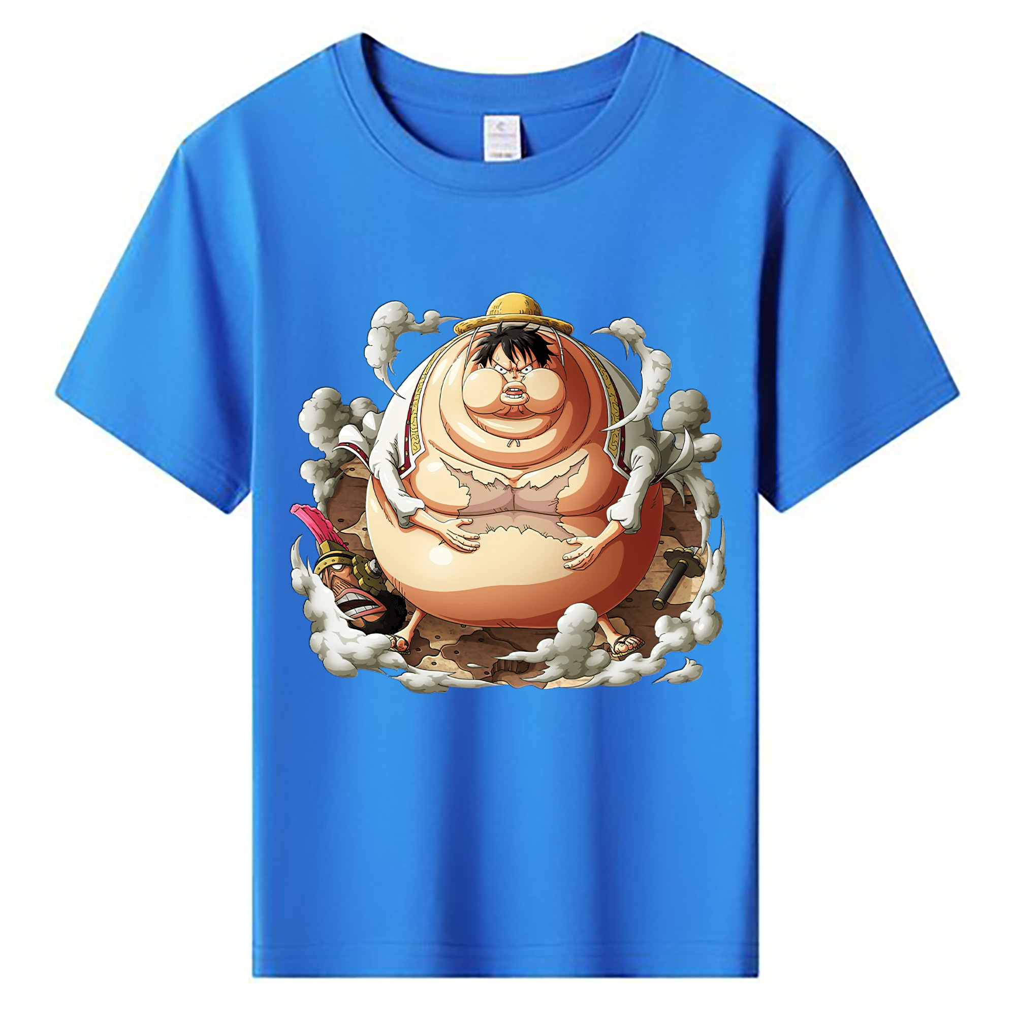 ワンピース モンキー・D・ルフィ ONE PIECE Monkey D. Luffy 綿100％キッズTシャツ（フロントプリント）